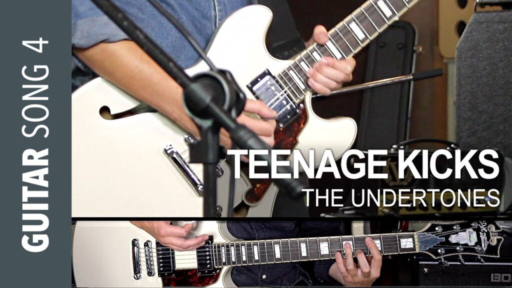 Electric Guitar Song 4 - TEENAGE KICKS Guitar Lesson Tutorial + SOLO ...